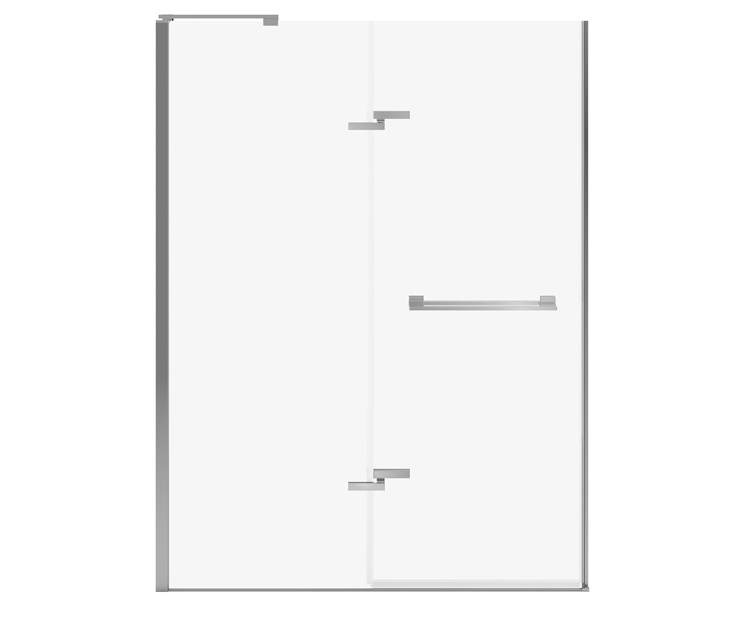 Capella 78 56-59 x 78 in. 8 mm Pivot Shower Door for Alcove Installation with GlassShield® glass in Chrome - Plumbing Market