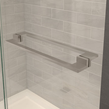 Capella 78 56-59 x 78 in. 8 mm Pivot Shower Door for Alcove Installation with GlassShield® glass in Brushed Nickel - Plumbing Market