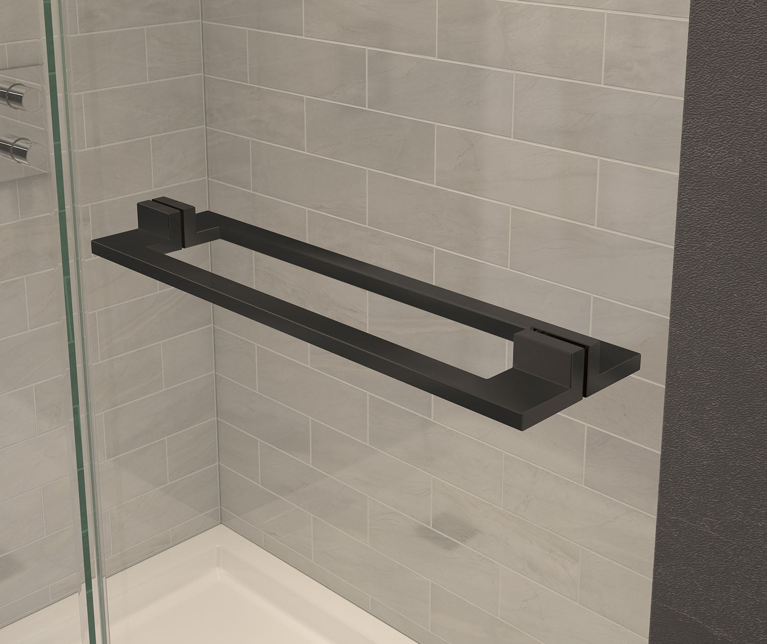Capella 78 56-59 x 78 in. 8 mm Pivot Shower Door for Alcove Installation with GlassShield® glass in Matte Black - Plumbing Market