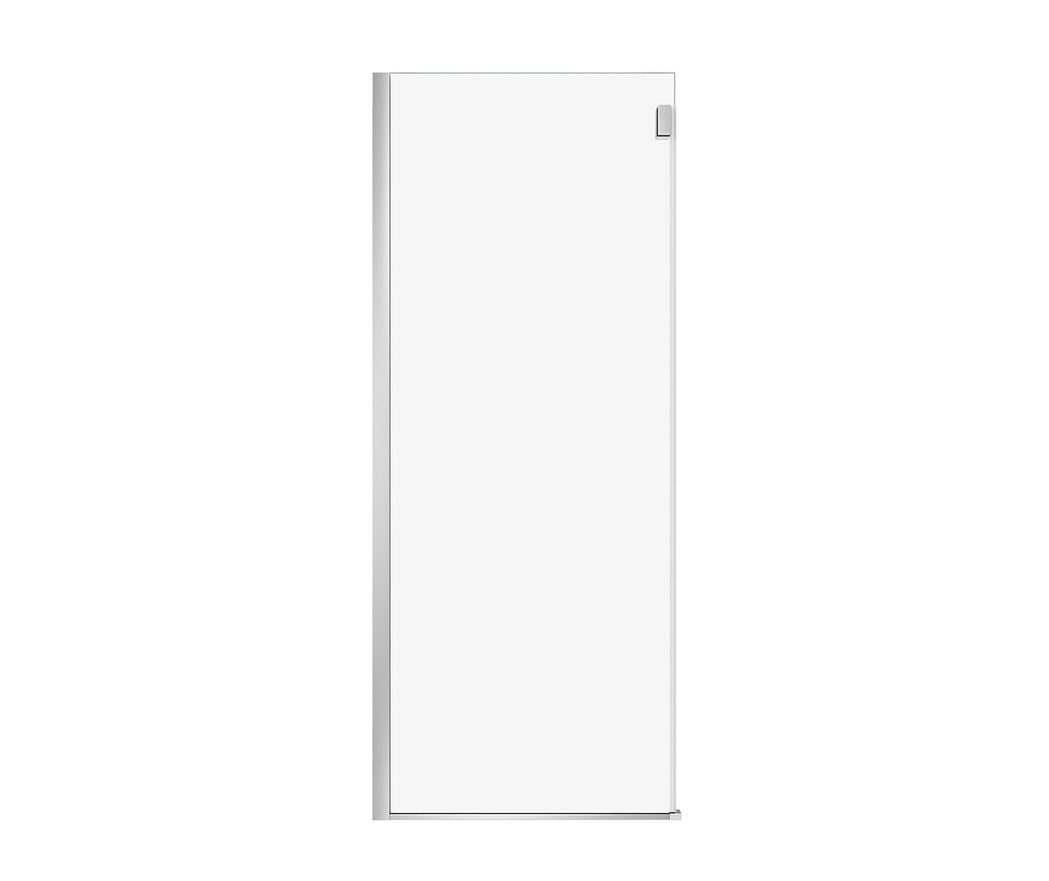 Duel Alto Return Panel for 32 in. Base with Clear glass in Chrome - Plumbing Market