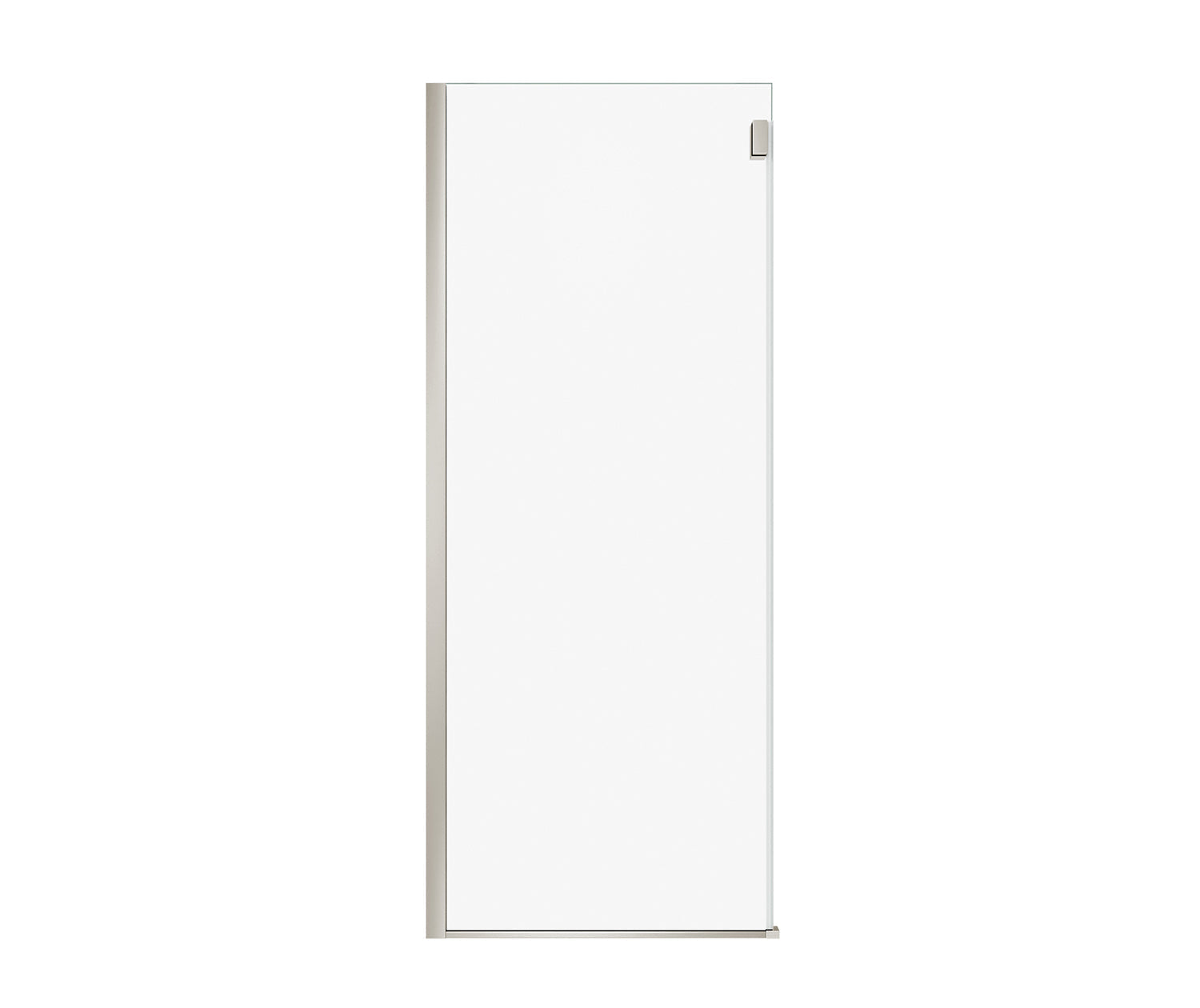 Duel Alto Return Panel for 32 in. Base with Clear glass in Brushed Nickel - Plumbing Market