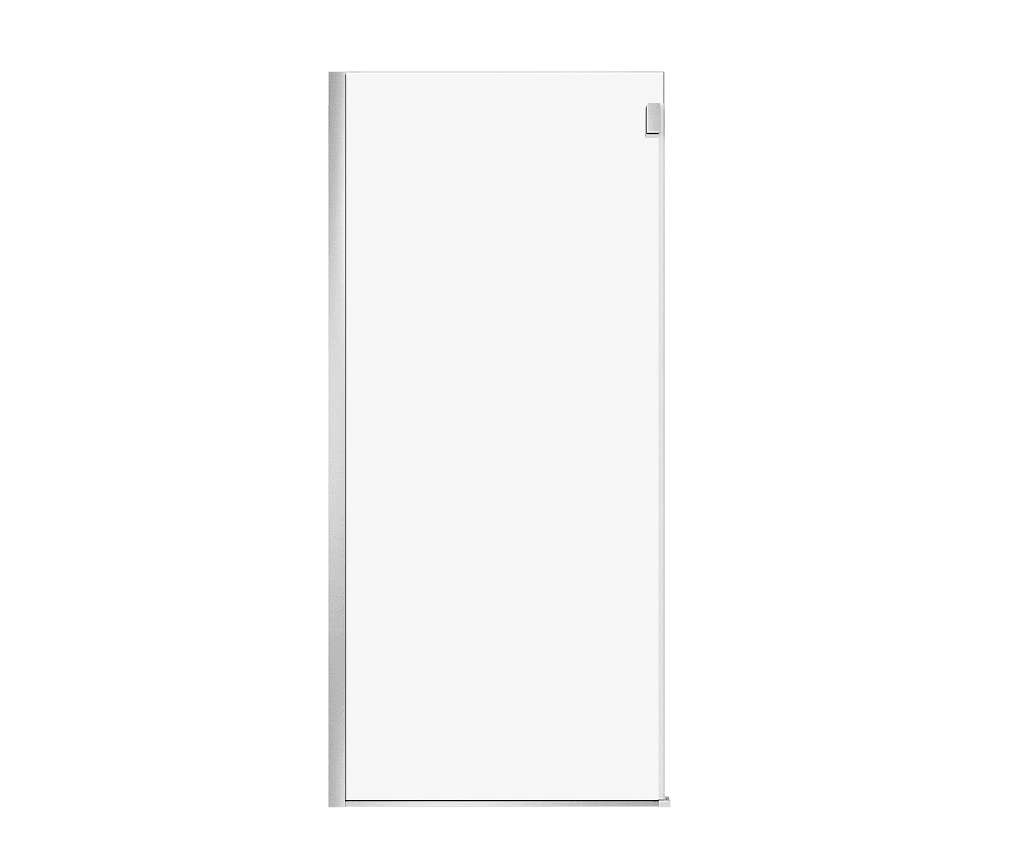 Duel Alto Return Panel for 36 in. Base with Clear glass in Chrome - Plumbing Market