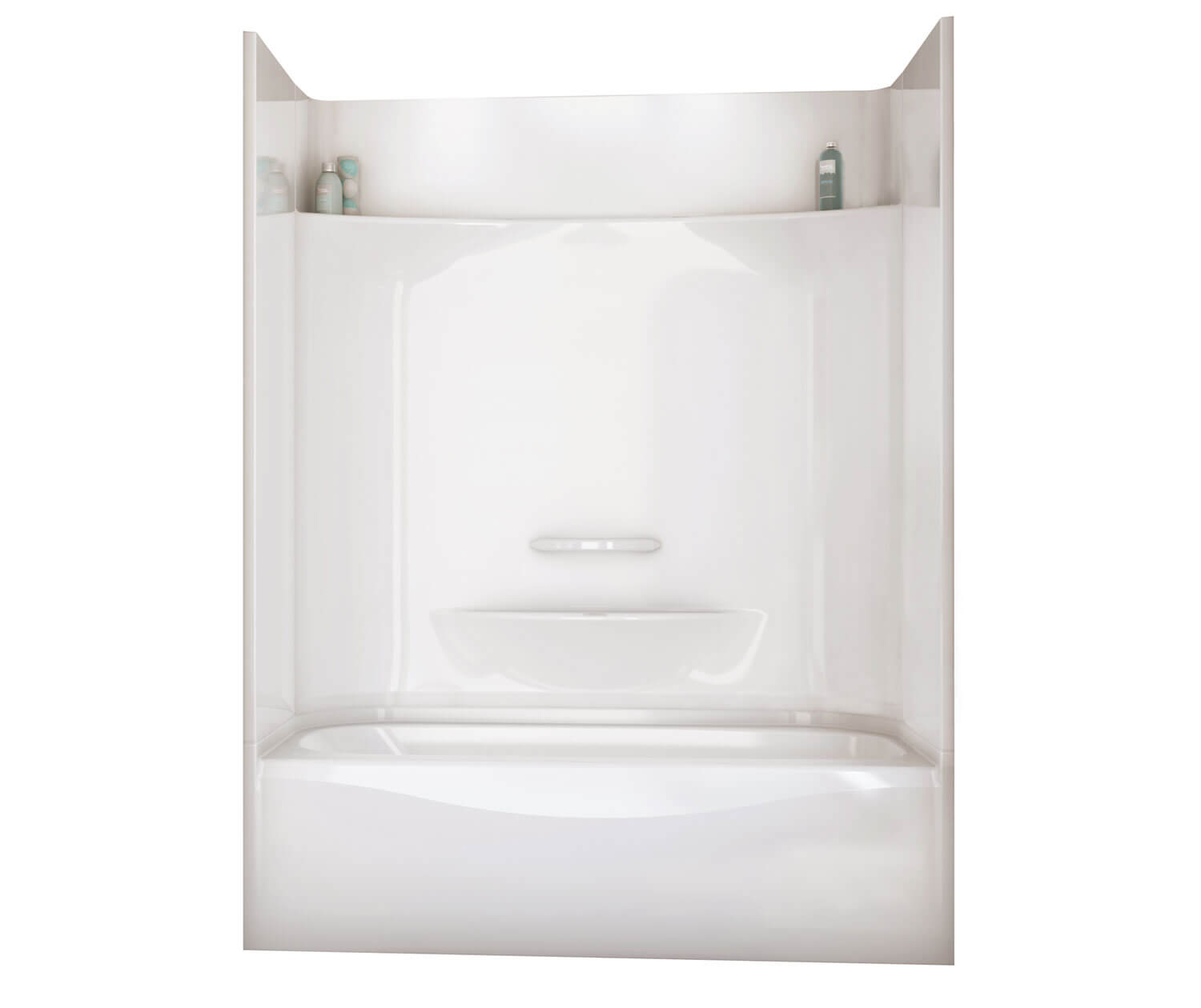 Essence TS-6030 AcrylX Alcove Left-Hand Drain Four-Piece Tub Shower in White - Plumbing Market