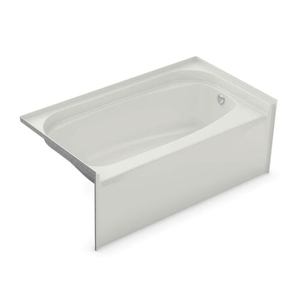 Essence TO-6032 AFR AcrylX Alcove Left-Hand Drain Bathtub in White - Plumbing Market