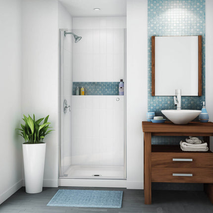 Essence Base 3232 AcrylX Alcove Shower Base with Center Drain in White - Plumbing Market