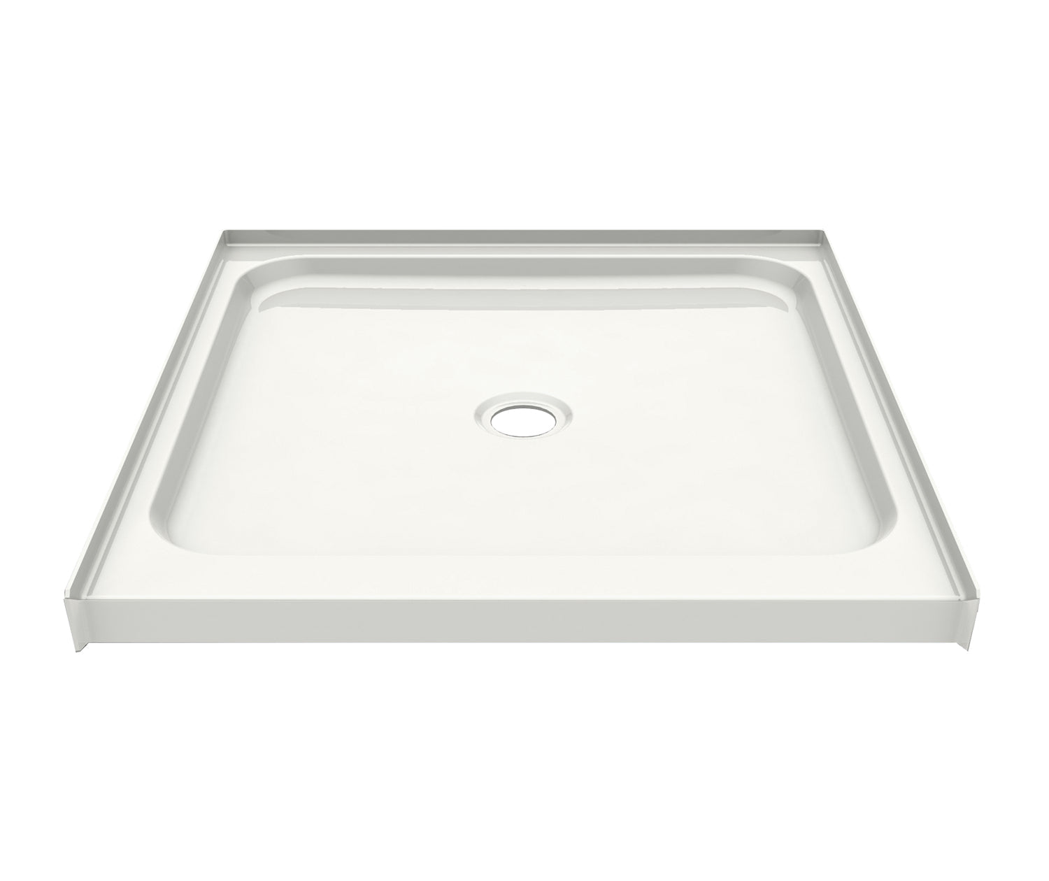 Essence Base 3636 AcrylX Alcove Shower Base with Center Drain in White - Plumbing Market