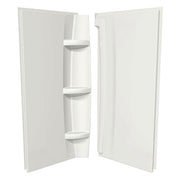 Maax 30 x 72 in Acrylic Direct-to-Stud Two-Piece Wall Kit in White