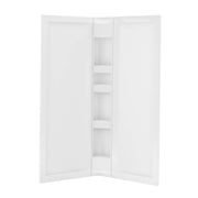 Maax 40 x 40 in Acrylic Three-Piece Corner Shower Wall Kit in White