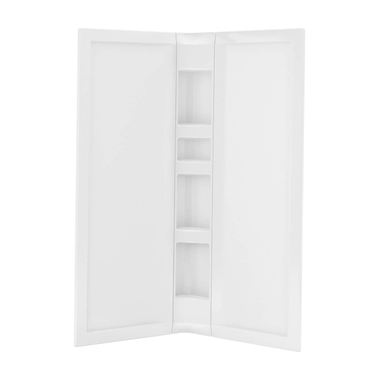 Maax 40 x 40 in Acrylic Three-Piece Corner Shower Wall Kit in White