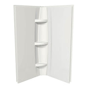 Maax 40 x 72 in Acrylic Direct-to-Stud Two-Piece Shower Wall Kit in White