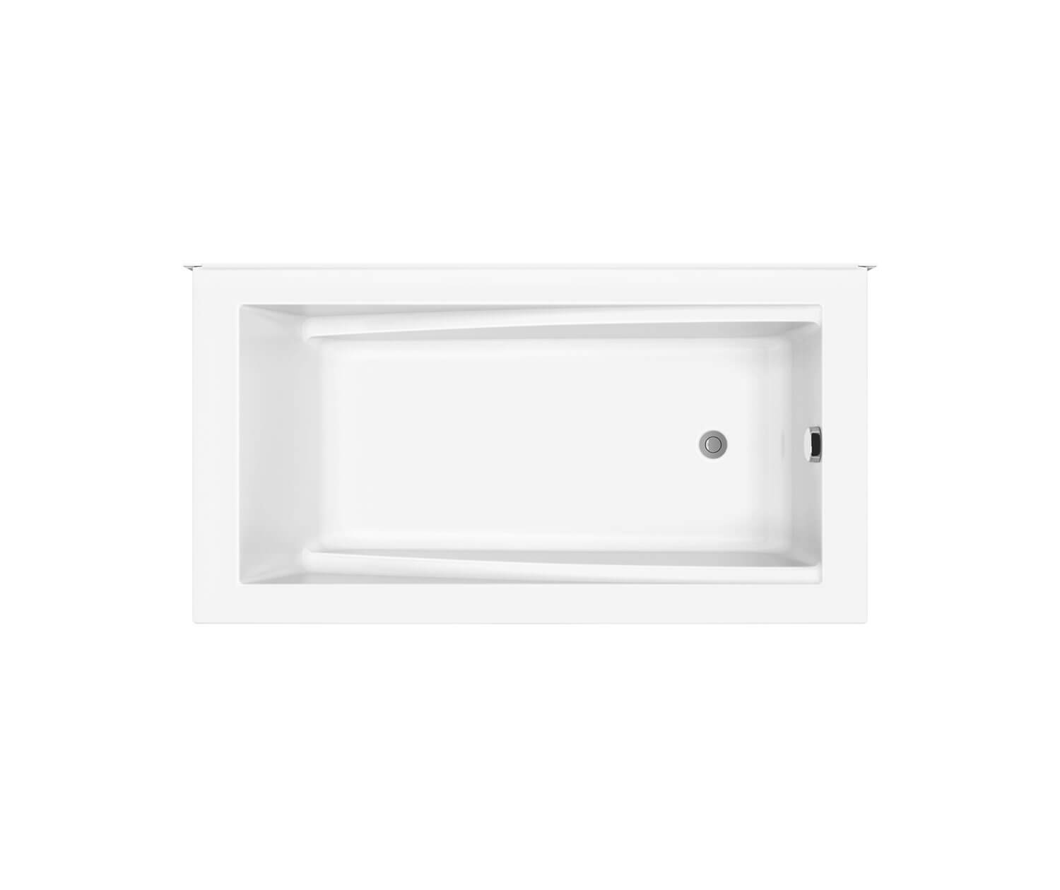 ModulR 6032 (With Armrests) Acrylic Corner Left Left-Hand Drain Bathtub in White - Plumbing Market