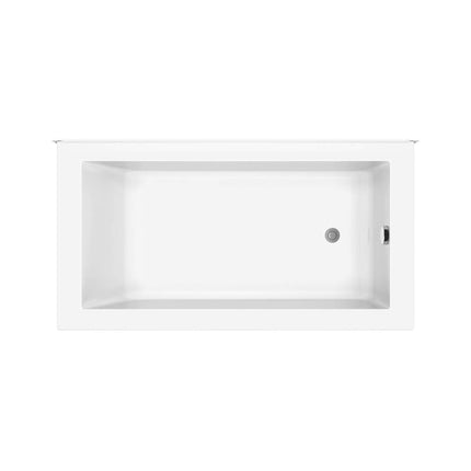 ModulR 6032 (Without Armrests) Acrylic Corner Left Left-Hand Drain Bathtub in White - Plumbing Market