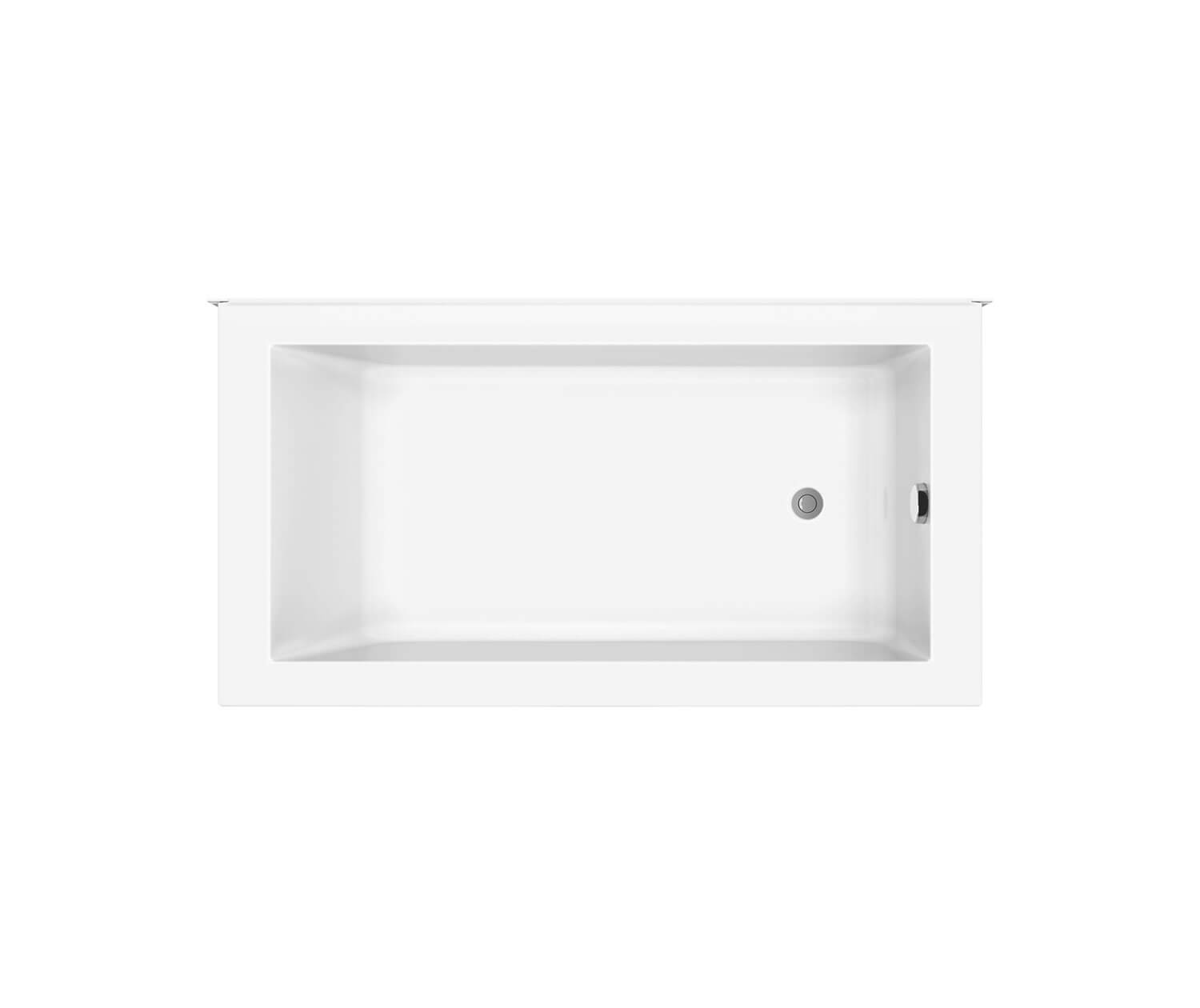 ModulR 6032 (Without Armrests) Acrylic Corner Left Left-Hand Drain Bathtub in White - Plumbing Market