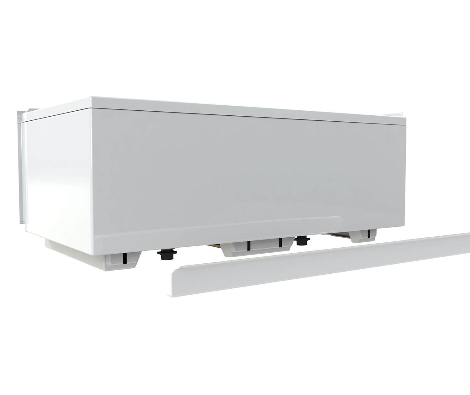 ModulR 6032 (Without Armrests) Acrylic Corner Left Left-Hand Drain Bathtub in White - Plumbing Market