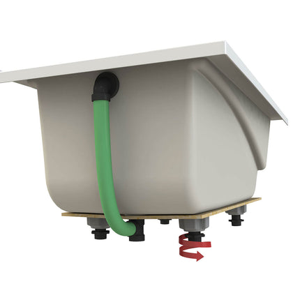 ModulR 6032 (Without Armrests) Acrylic Corner Left Left-Hand Drain Bathtub in White - Plumbing Market