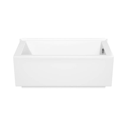 ModulR 6032 (Without Armrests) Acrylic Corner Left Left-Hand Drain Bathtub in White - Plumbing Market
