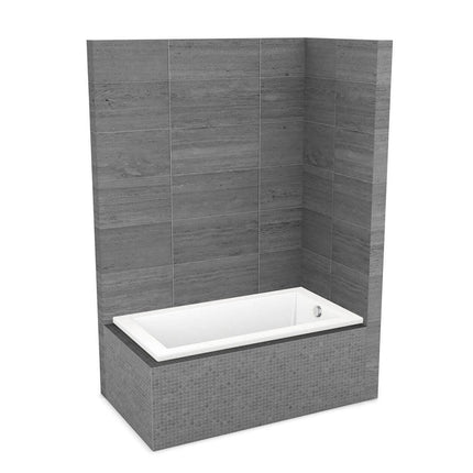 ModulR 6032 IF (Without Armrests) Acrylic Corner Right Left-Hand Drain Bathtub in White - Plumbing Market