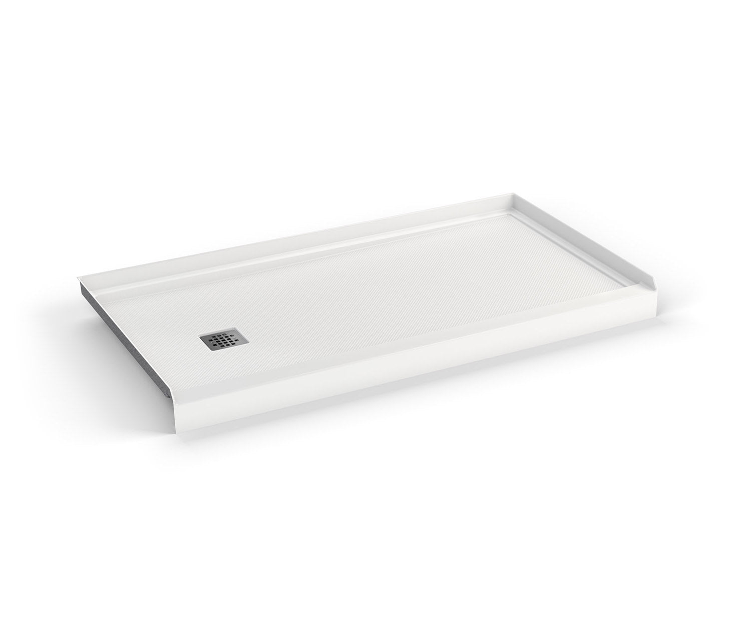 B3X 6032 Acrylic Alcove Shower Base with Left-Hand Drain in White - Plumbing Market