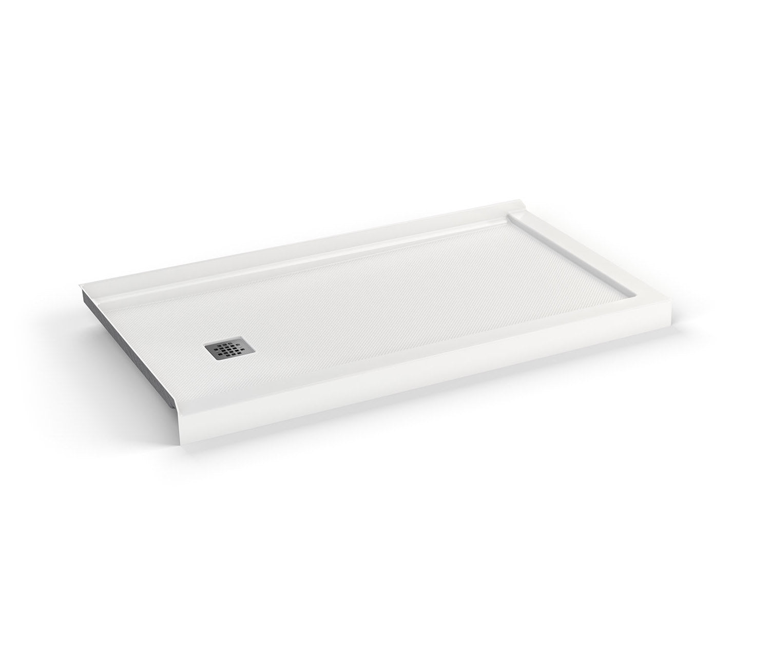 B3X 6032 Acrylic Corner Left Shower Base with Left-Hand Drain in White - Plumbing Market