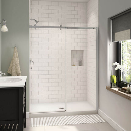 B3X 6036 Acrylic Alcove Shower Base with Center Drain in White - Plumbing Market