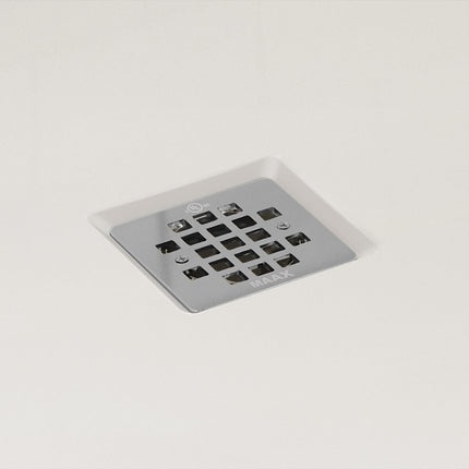 B3X 6036 Acrylic Corner Left Shower Base with Center Drain in White - Plumbing Market