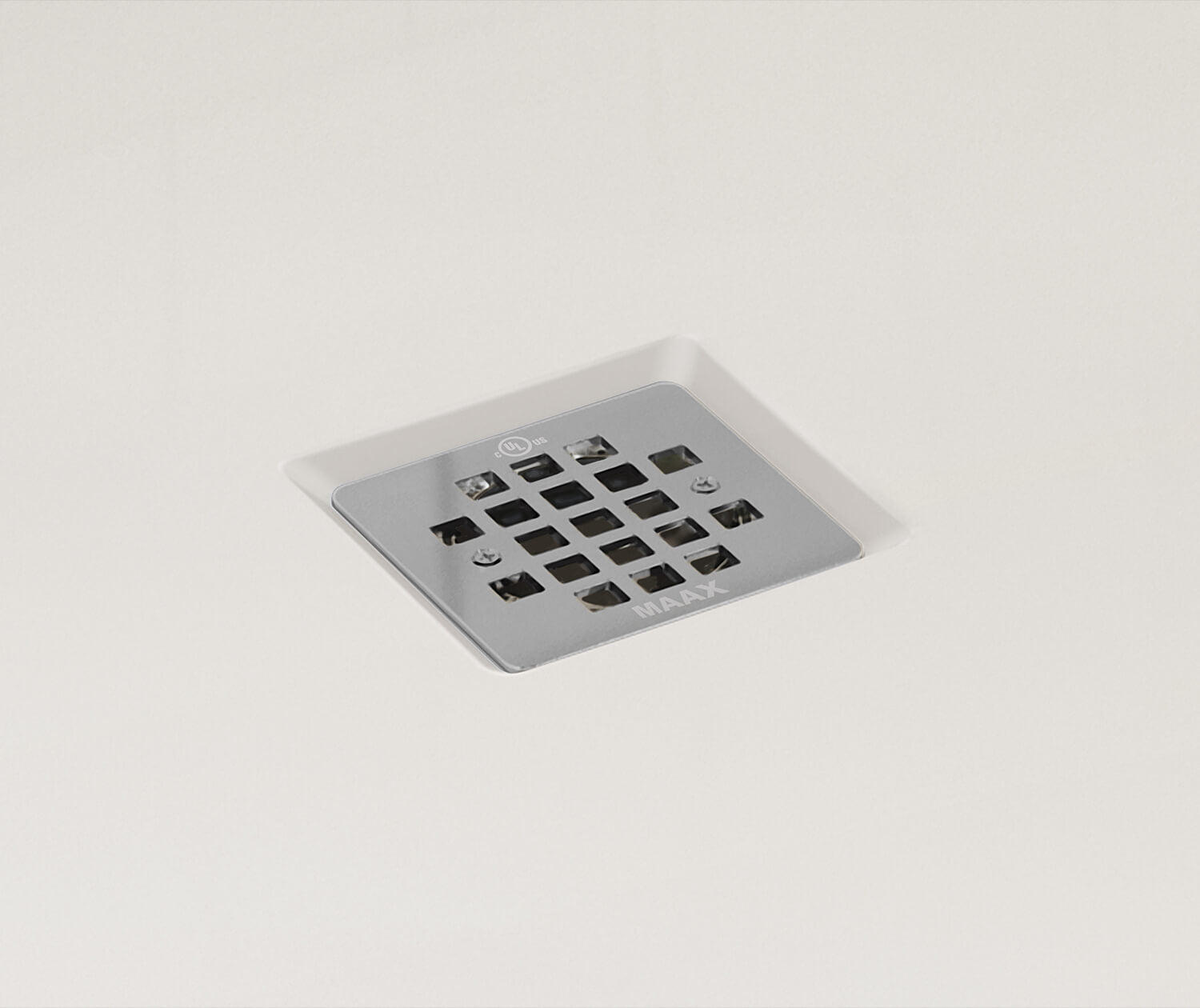 B3X 6036 Acrylic Corner Left Shower Base with Center Drain in White - Plumbing Market