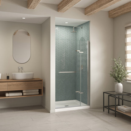 B3Square 4236 Acrylic Alcove Shower Base in White with Center Drain - Plumbing Market