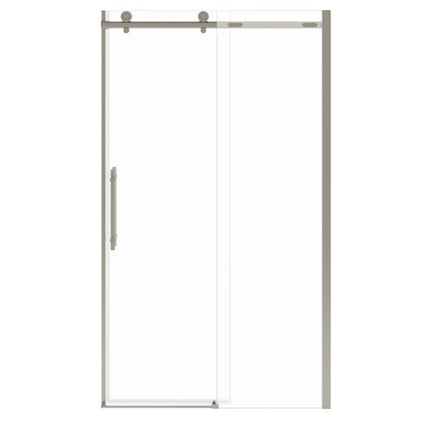 Odyssey SC 45-47 ½ x 78in. 8 mm Sliding Shower Door for Alcove Installation with Clear glass in Brushed Nickel - Plumbing Market