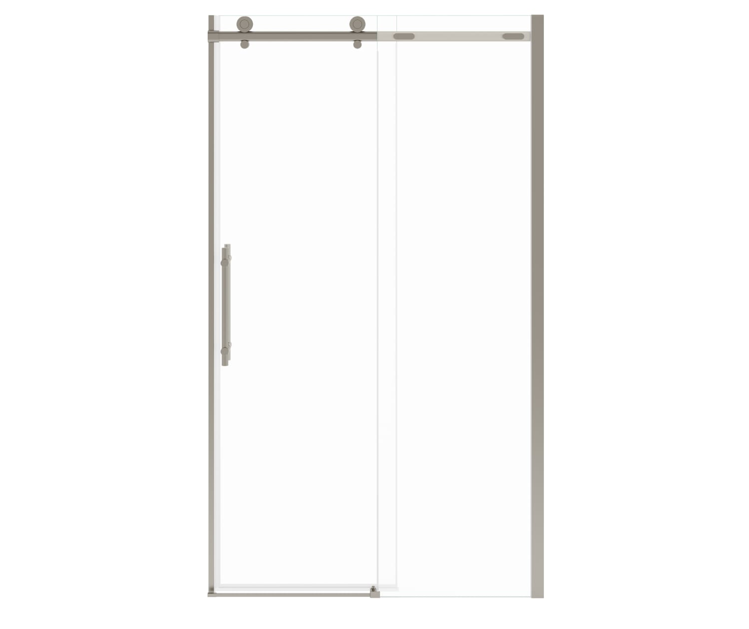 Odyssey SC 45-47 ½ x 78in. 8 mm Sliding Shower Door for Alcove Installation with Clear glass in Brushed Nickel - Plumbing Market