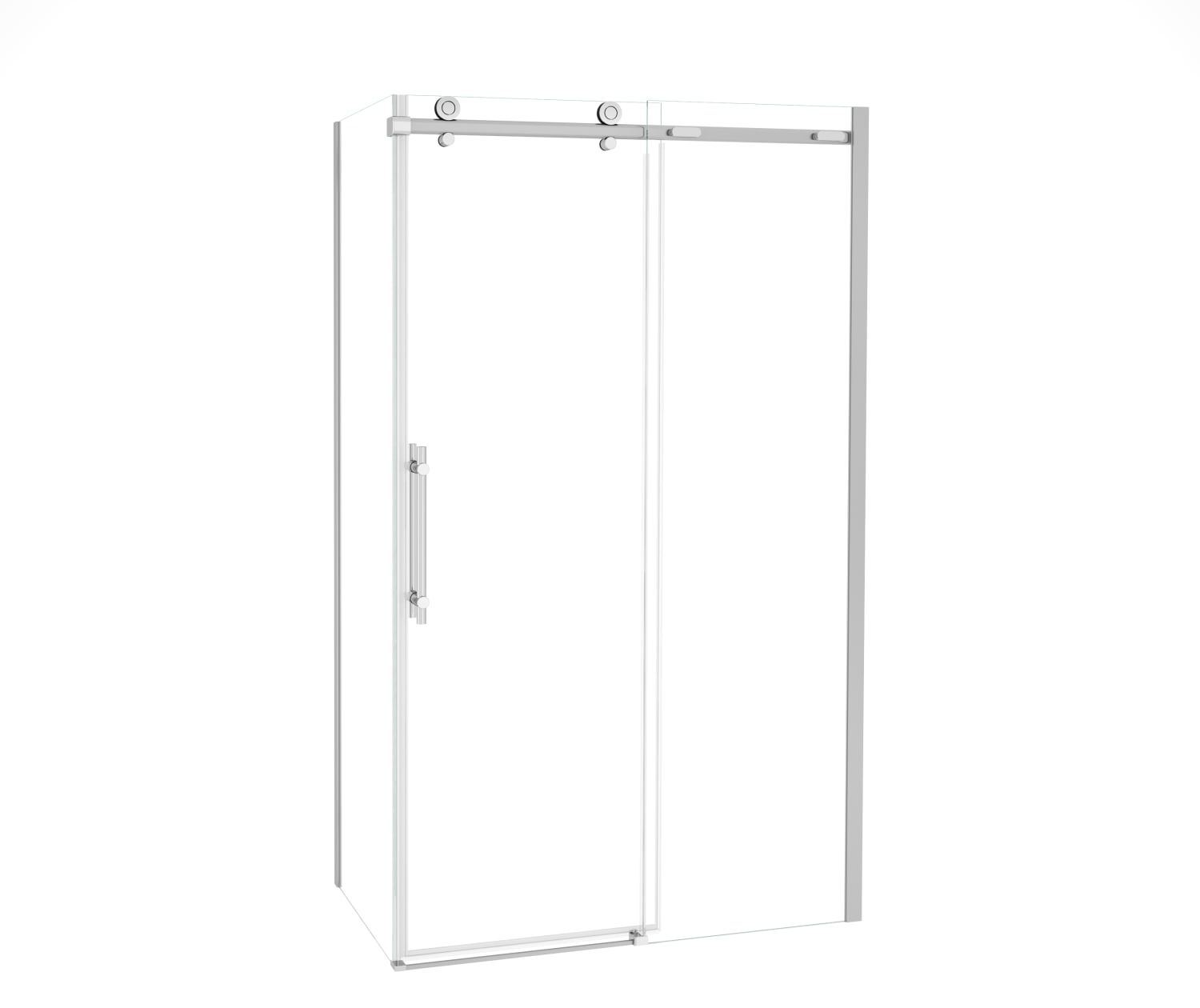 Odyssey SC 48" x 32" x 78" 8mm Sliding Shower Door for Corner Installation with Clear glass in Chrome - Plumbing Market