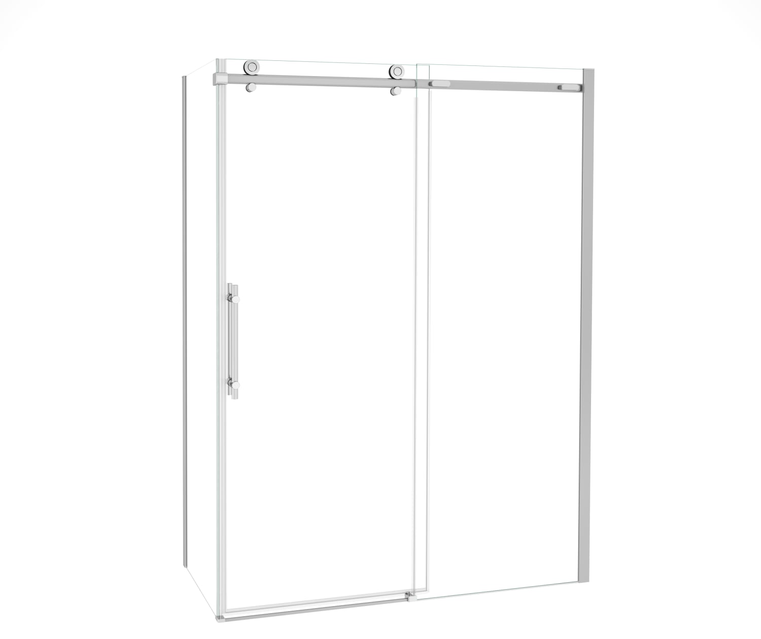 Odyssey SC 60" x 32" x 78" 8mm Sliding Shower Door for Corner Installation with Clear glass in Chrome - Plumbing Market