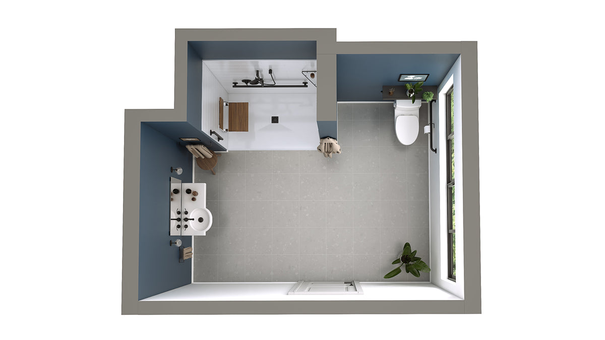 Maax Acolyte 6238 Acrylic Alcove Shower Base in White with Anti-slip and ABS Center Drain in Matte Black - image 9