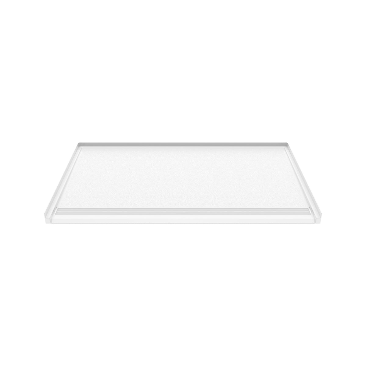 Maax Acolyte 6238 AcrylX Alcove Shower Base in White with ABS Linear Drain in White - image 5