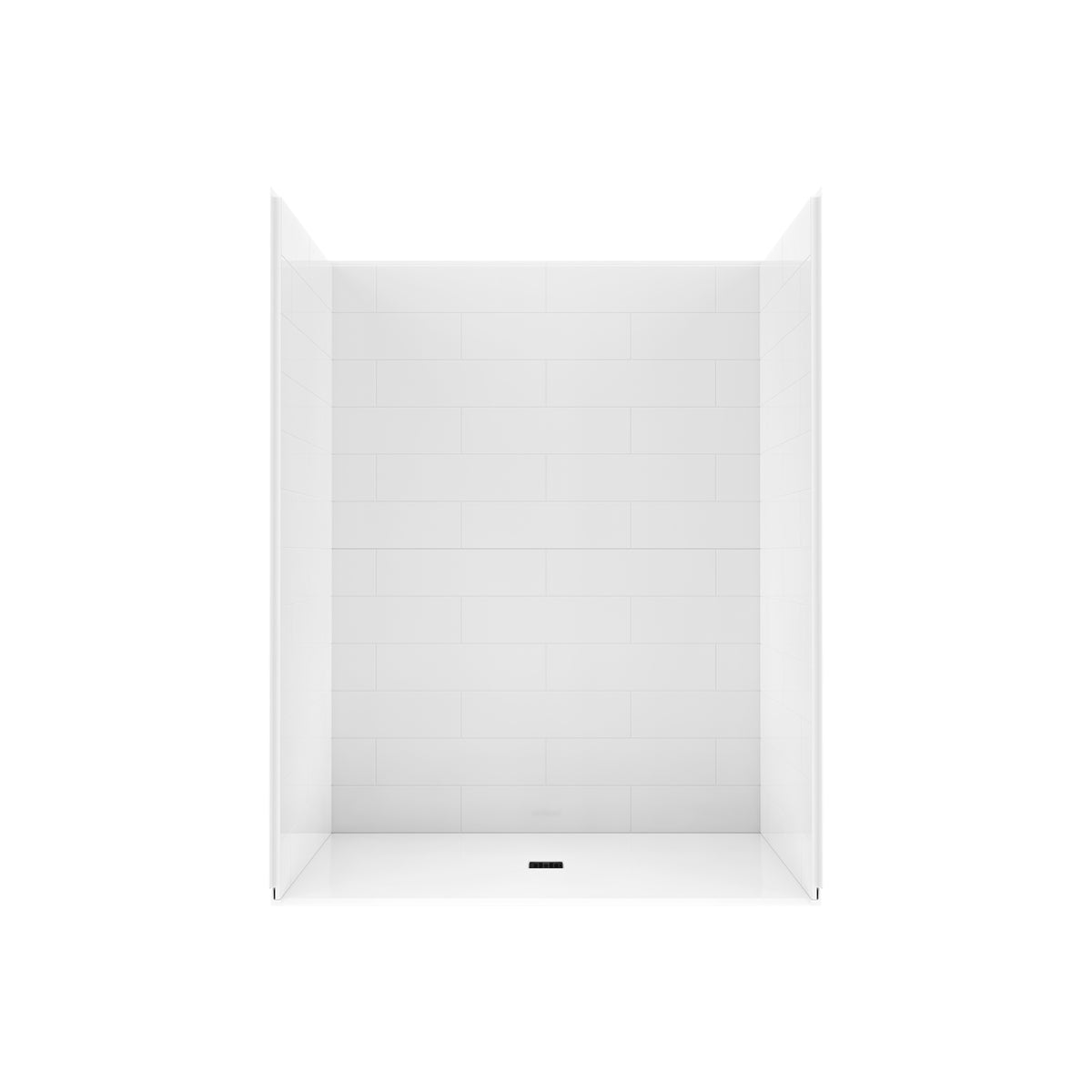Maax Acolyte 6238 - NBC Alberta Compliant Alcove Five-Piece Shower with ABS Center Drain in Chrome and Left Soap Dish - image 26