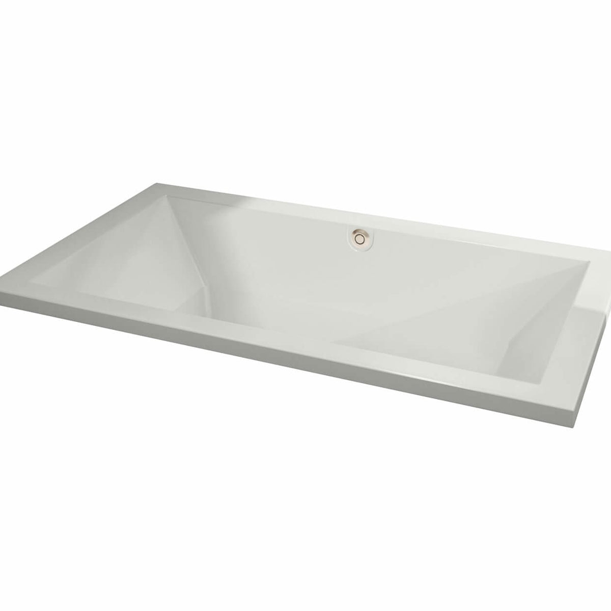 Maax Aiiki 7242 Acrylic Drop-in Center Drain Bathtub in White - image 2