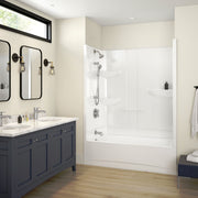 Maax Allia Access TS-6032 AFR Acrylic Alcove Two-Piece Tub Shower in White