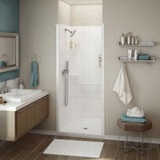Maax Allia SH-3636 Acrylic Alcove Center Drain Two-Piece Shower in White