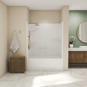 Maax Allia TS-6032 Acrylic Alcove One-Piece Tub Shower in White