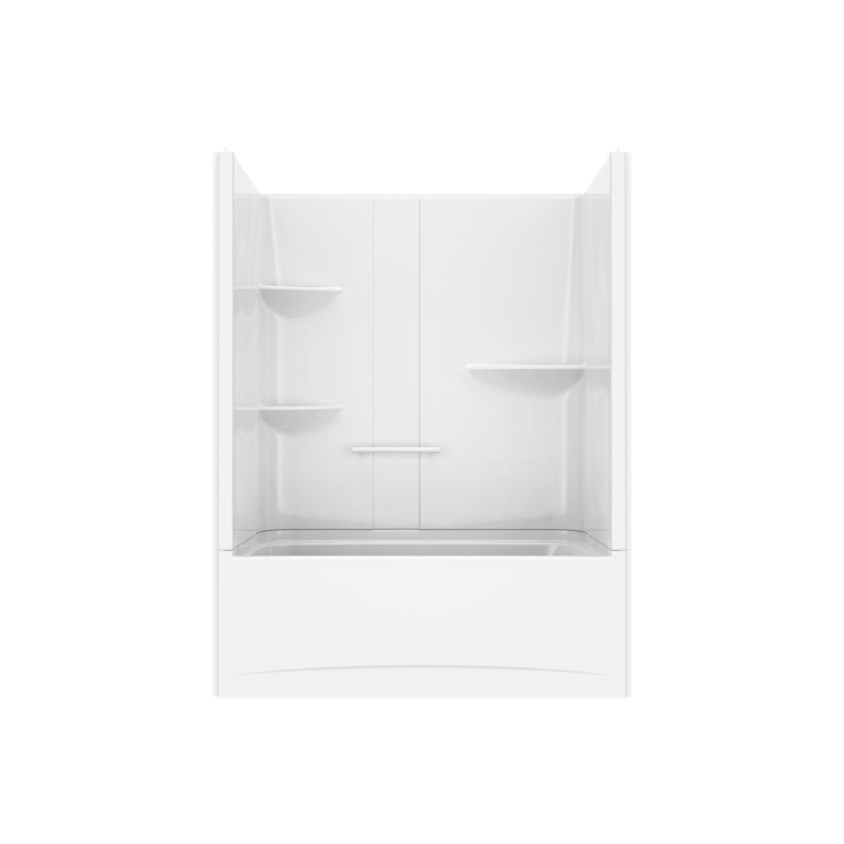 Maax Allia TS-6032 Acrylic Alcove Two-Piece Tub Shower in White - image 2