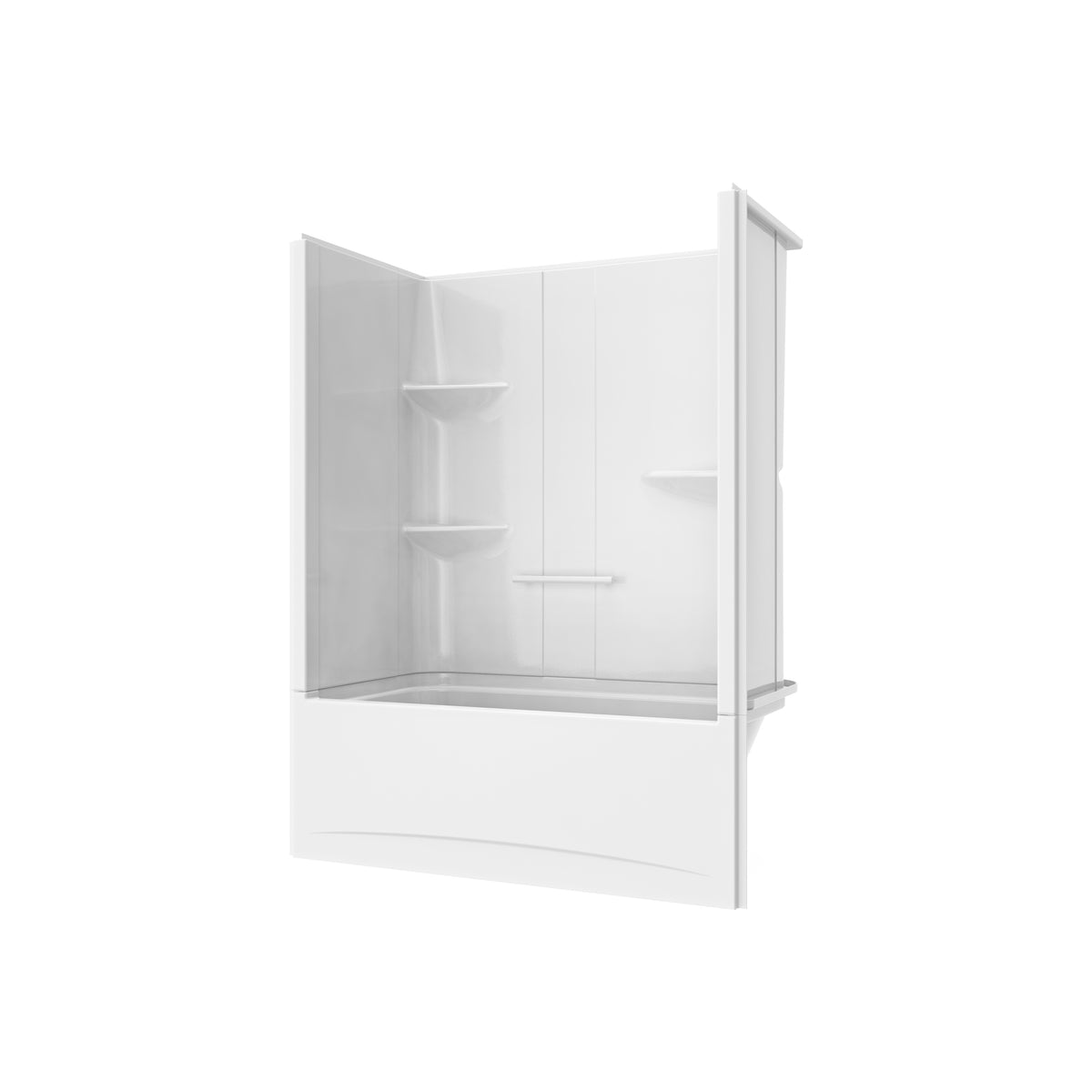 Maax Allia TS-6032 Acrylic Alcove Two-Piece Tub Shower in White - image 4