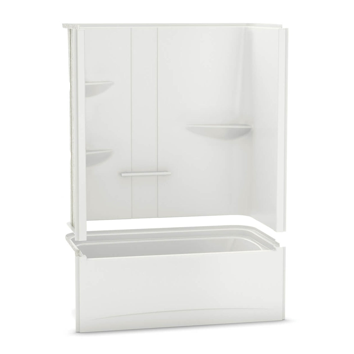 Maax Allia TS-6032 AFR Acrylic Alcove Two-Piece Tub Shower in White - image 2