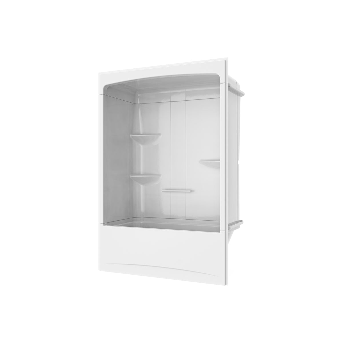 Maax Allia TSR-6032 Acrylic Alcove Three-Piece Tub Shower in White - image 4