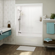 Maax Allia TSR-6032 AFR Acrylic Alcove Three-Piece Tub Shower in White