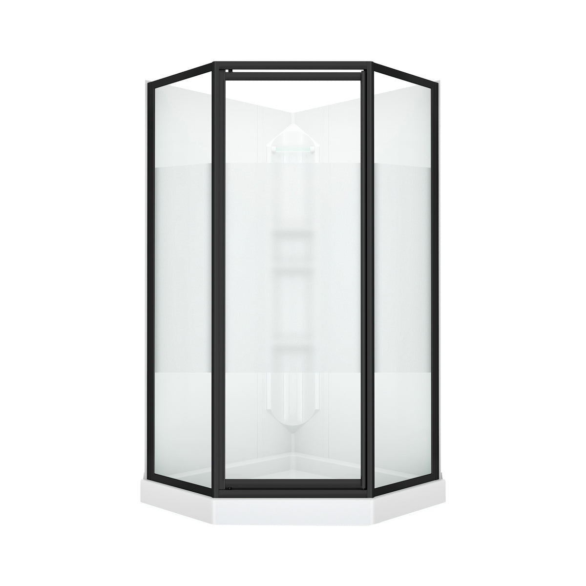 Maax Atlantic II 38 x 38 Polystyrene Center Drain Shower Kit in White - image 11