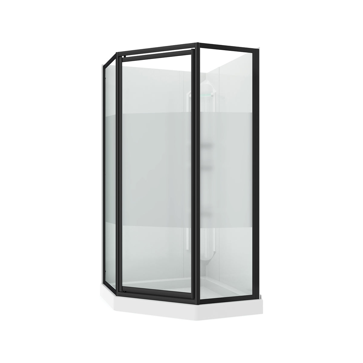 Maax Atlantic II 38 x 38 Polystyrene Center Drain Shower Kit in White - image 12