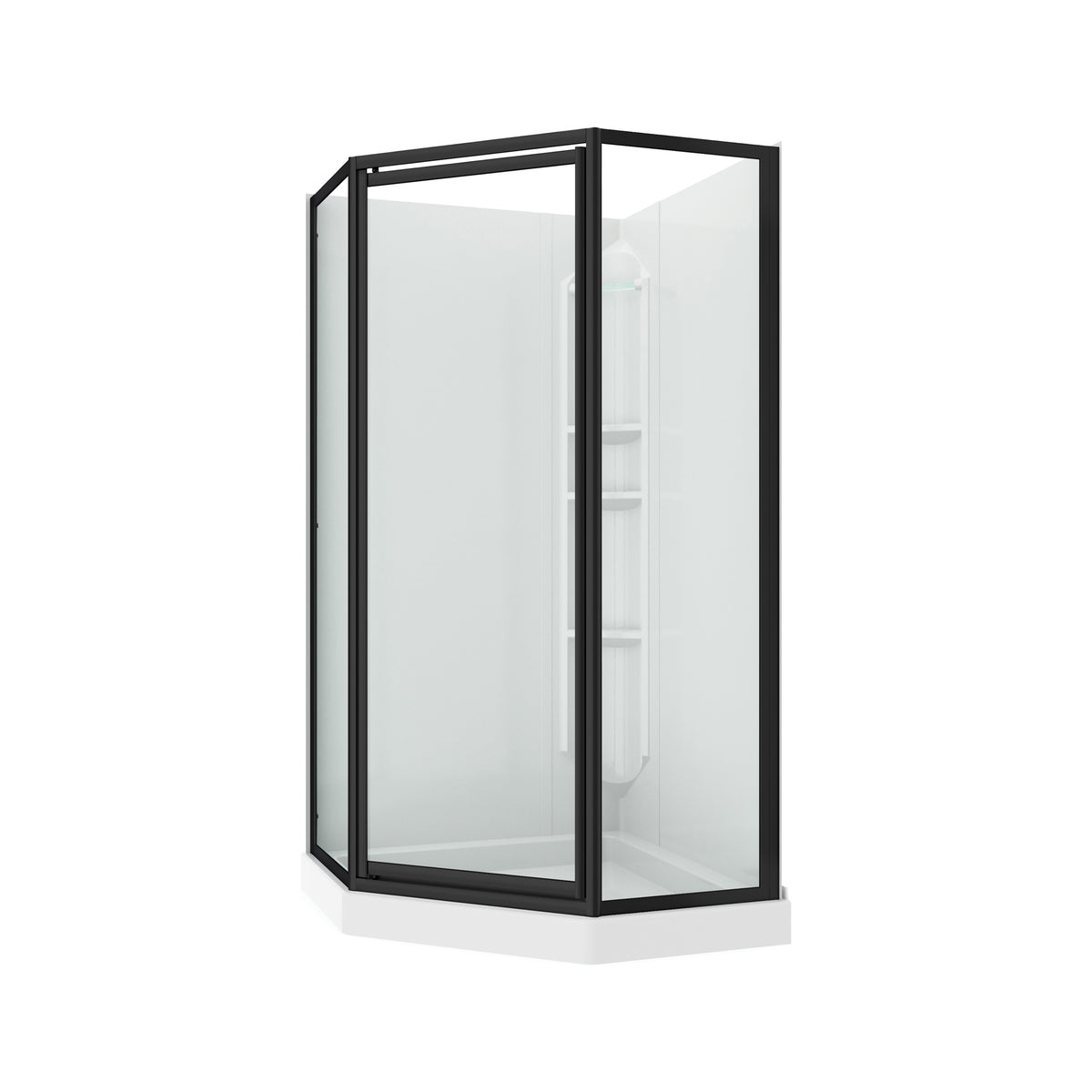 Maax Atlantic II 38 x 38 Polystyrene Center Drain Shower Kit in White - image 15