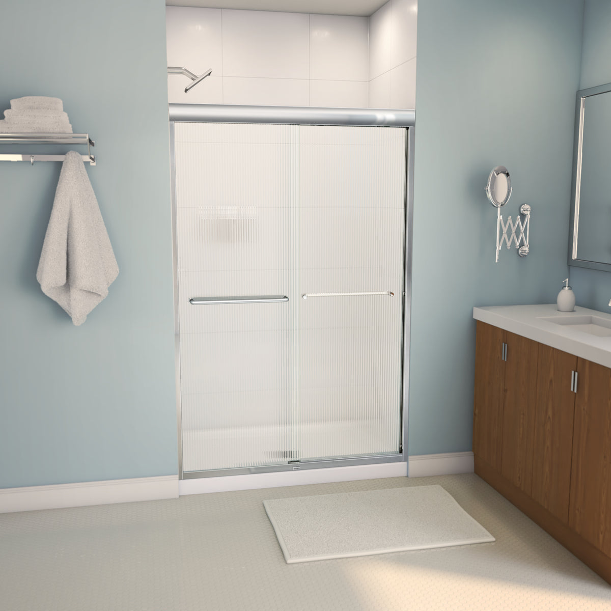 Maax Aura 43-47 x 71 in 6 mm Bypass Shower Door for Alcove Installation - image 13