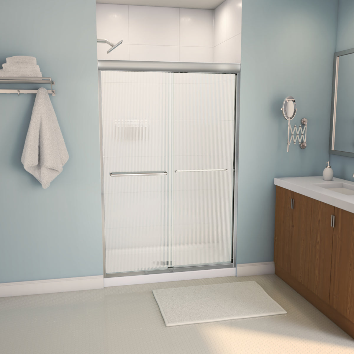 Maax Aura 43-47 x 71 in 6 mm Bypass Shower Door for Alcove Installation - image 21