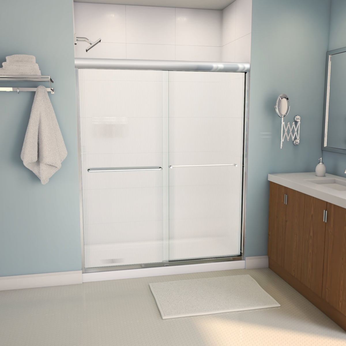 Maax Aura 55-59 x 71 in 6 mm Sliding Shower Door for Alcove Installation - image 13