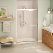 Maax Aura SC 43-47 x 71 in 8mm Sliding Shower Door for Alcove Installation